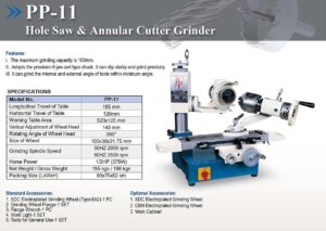 hole saw & annular cutter grinder : pp 11