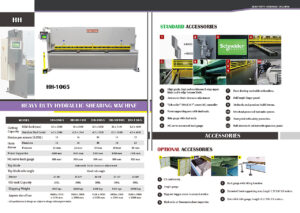 hydraulic heavy duty shearing machine