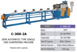 เครื่องลบมุมข้างเดียว/ chamfering machine 1 side