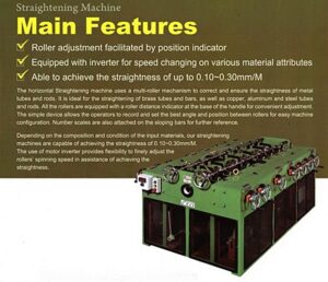 straightening machine/เครื่องรีดท่อตรง
