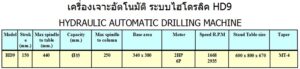 HYDRAULIC AUTOMATIC DRILLING MACHINE / เครื่องเจาะอัตโนมัติ ระบบไฮโดรลิค HD9 hydraulic automatic drilling machine / เครื่องเจาะอัตโนมัติ ระบบไฮโดรลิค hd9